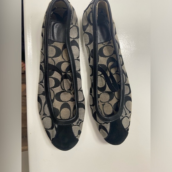 Coach flats black Judey Maryjane’s womens size 8 Good condition - Picture 1 of 7